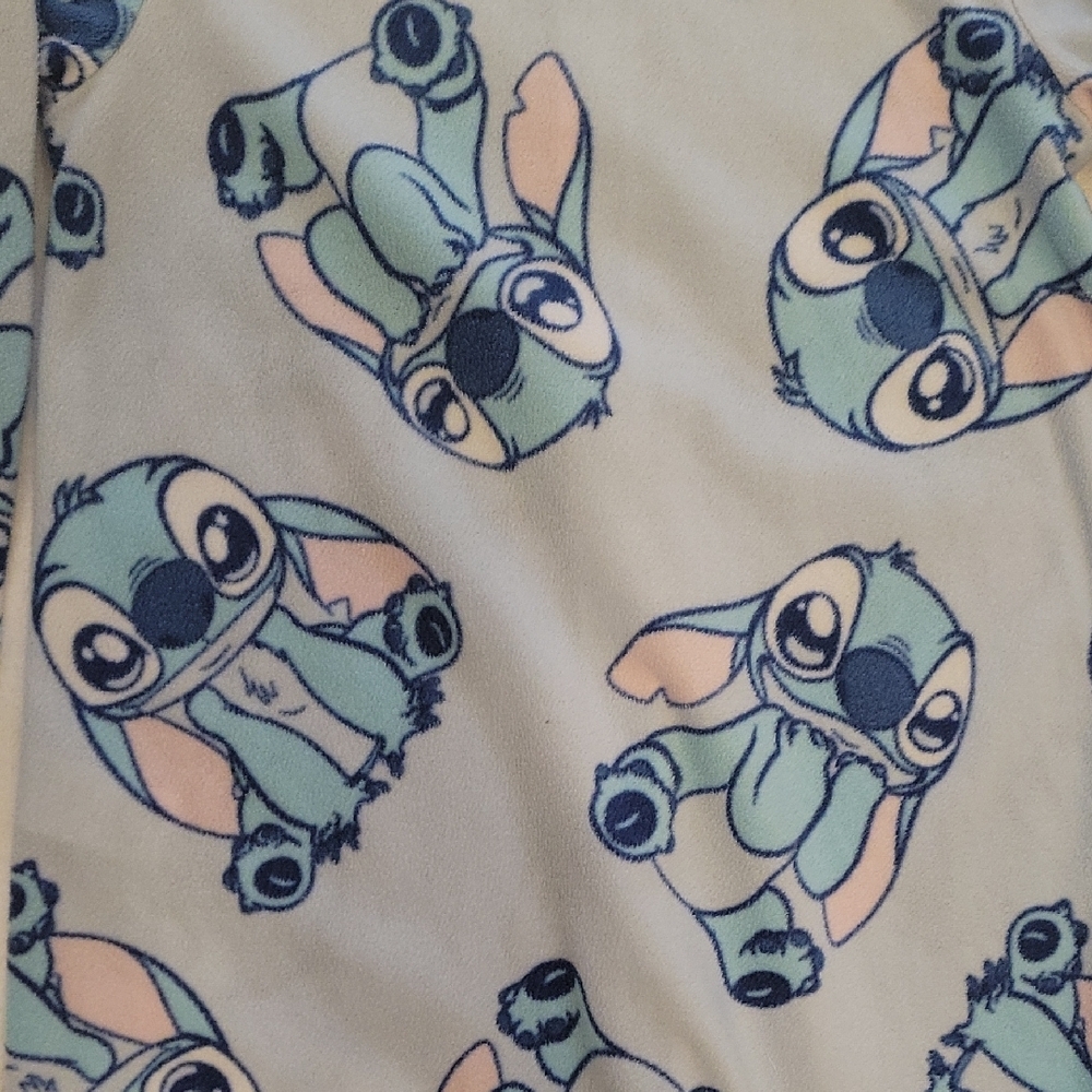 Disney Blue and Pink Stitch Footies One Piece - Picture 6 of 6